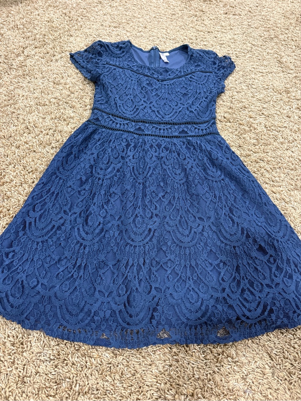 Alya Blue Lace Dress Small